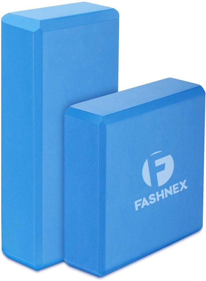 FASHNEX مكعبات اليوغا من فاشنكس - مكعبات إسفنجية عالية الكثافة من مادة EVA لتمارين اليوغا (9 × 6 × 3 بوصات، مجموعة من 2) (كما هو موضح في الصورة) - Image 1