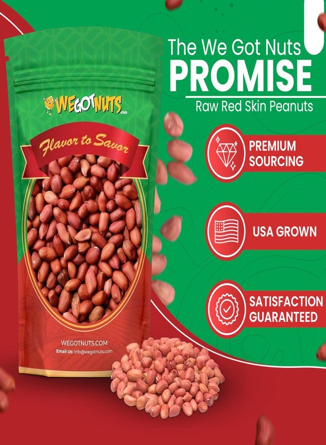We Got Nuts Raw Red skin Peanuts , USA Grown, (Unsalted) 5LB Bag Bulk (80oz) - We Got Nuts - Image 2