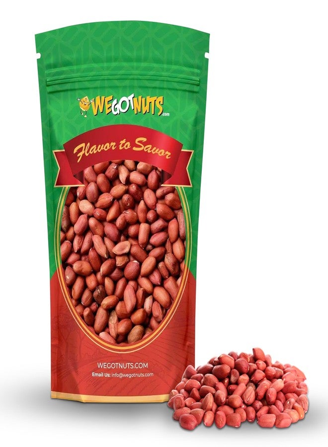 We Got Nuts Raw Red skin Peanuts , USA Grown, (Unsalted) 5LB Bag Bulk (80oz) - We Got Nuts - Image 1