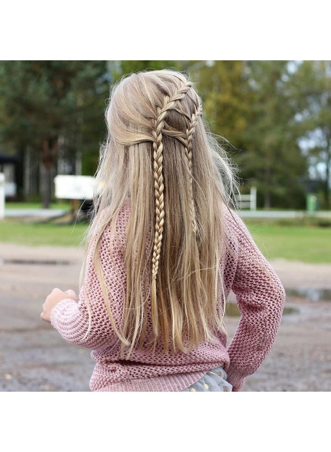 Joyeah 100pcs Baby Hair Ties Small Elastic Toddler Hair Ties Seamless Hair Bands Ponytail Holders for Kids Girls(2 mm x 2.5 cm,Beige Blonde) - Image 4