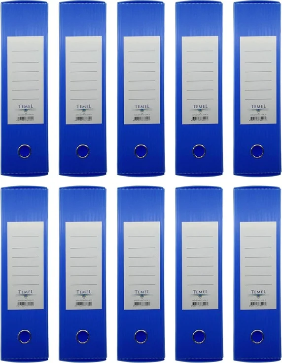 Temel Basic Archive and Project Box 24 x 32 x 9 cm Blue Pack of 10