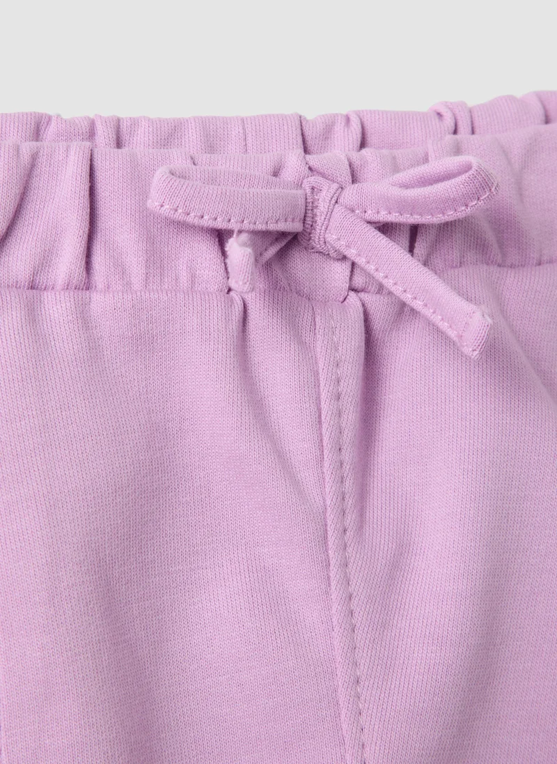 Ovs  OVS Girls' Regular Fit Purple Pure Cotton Shorts With Bow for Women | Best Price UAE