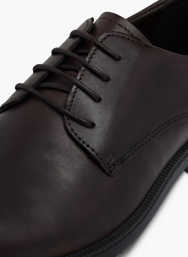 IMAC Men Leather Lace-Up Derby Shoes - Image 4