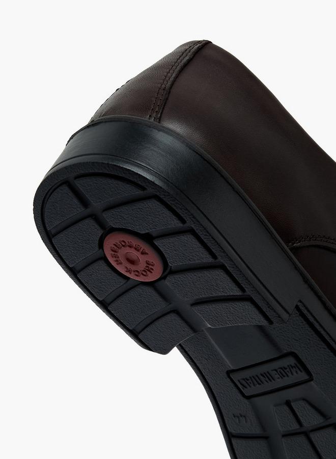 IMAC Men Leather Lace-Up Derby Shoes - Image 5
