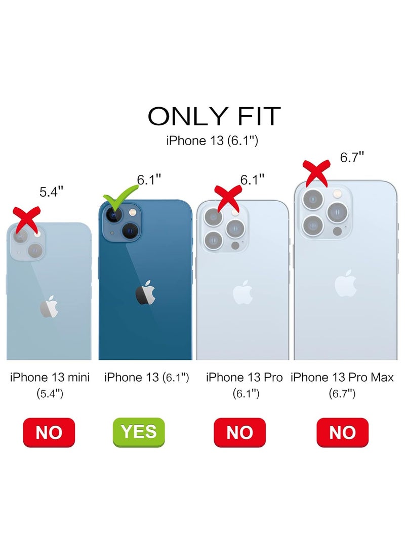 Generic - Silicone Case Compatible with iPhone 13 and iPhone 14, Slim Liquid Silicone, Layers of Soft Gel Rubber Shockproof, Protective Phone Case Cover with TPU Lining Compatible With iPhone 13 and iPhone 14 (Midnight Blue) - Image 1