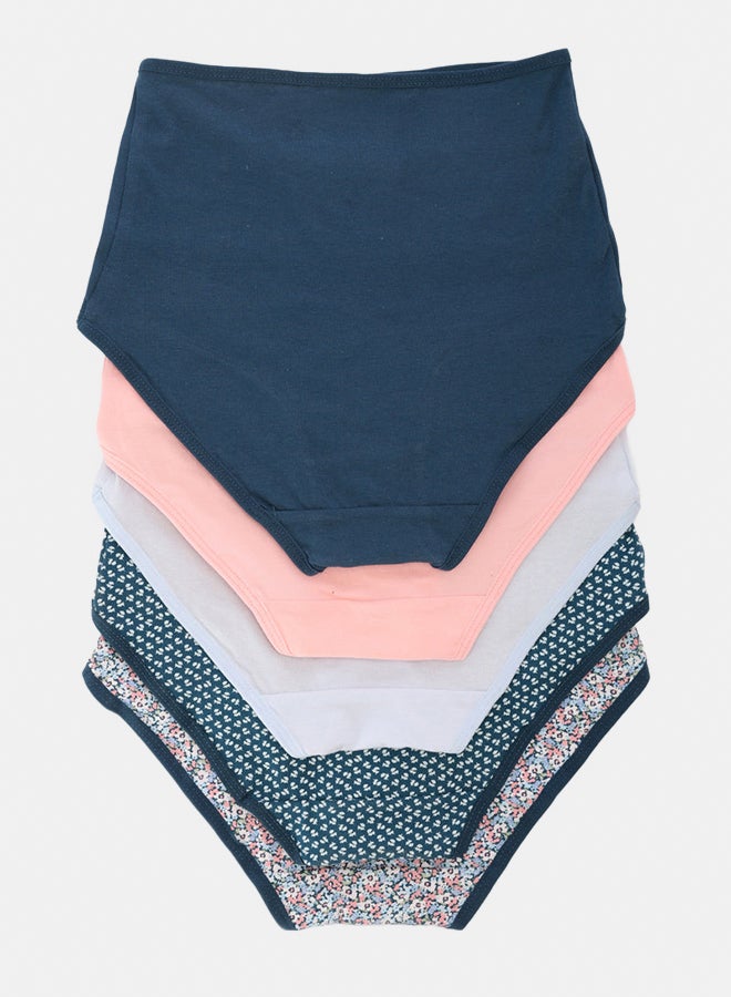 Carina Pack of 5 Colored Full Brief Panties - Image 2