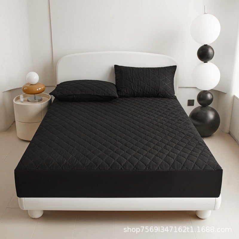 Fittedsheets Waterproof Quilted Bed Hat Bedspread El Protective Cover Sanding Dust Cover Urine Proof - Image 1
