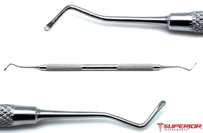 SUPERIOR INSTRUMENTS Dental 17W Excavators Spoons 1.2mm/1.25mm Double Ended Restorative Oral Steel Instruments - Image 1