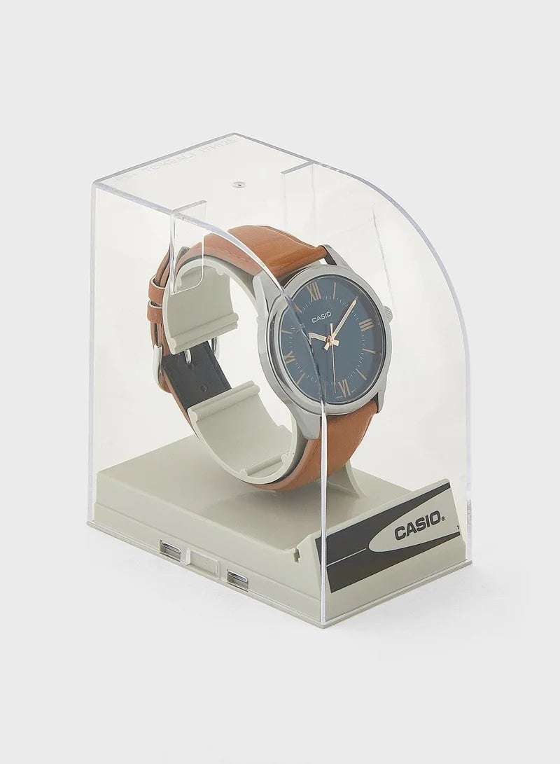 CASIO Men's Wrist Watch MTP-V005L-2B5UDF - 47 mm - Brown - Image 5