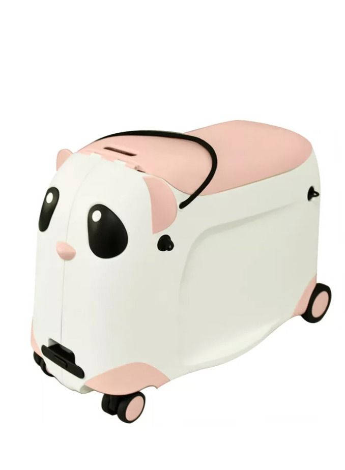 PARTNER Kids ride  bike suitcase children hand carry bag white with pink  - Image 1