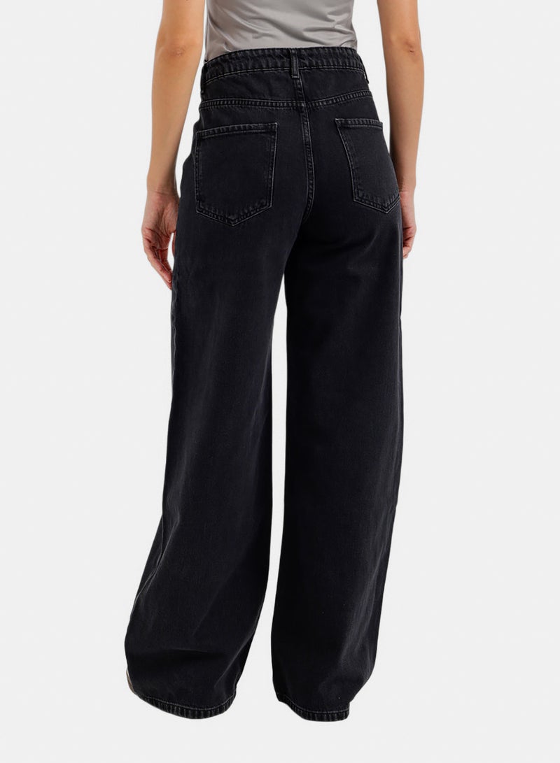 Carina Wide-Leg Denim Pants - Image 3
