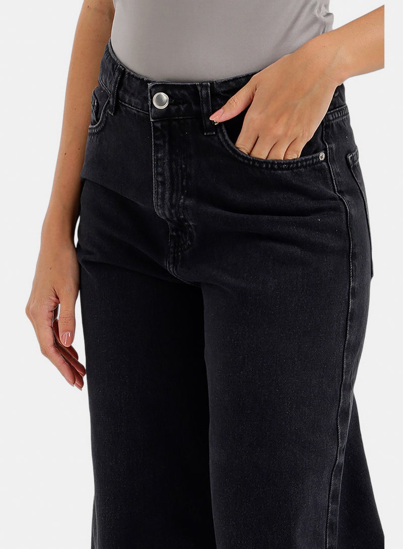Carina Wide-Leg Denim Pants - Image 4