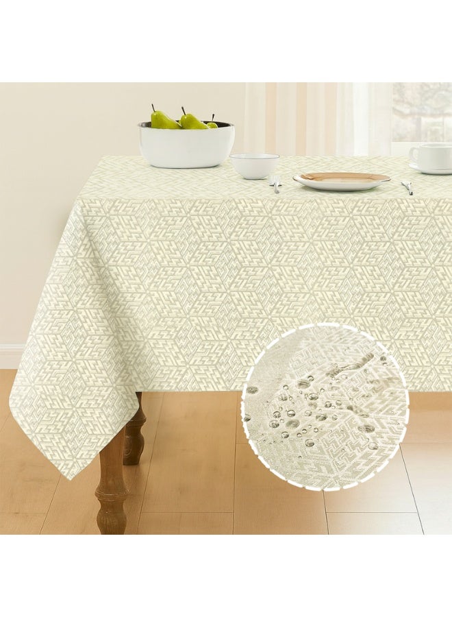  انتكس بيت الستائر مفرش طاولة دانييلا بنمط هندسي - غطاء طاولة مستطيل مقاوم للماء - قماش مقاوم للبقع وقابل للمسح، مناسب لتناول الطعام والمطبخ والحفلات - Image 3
