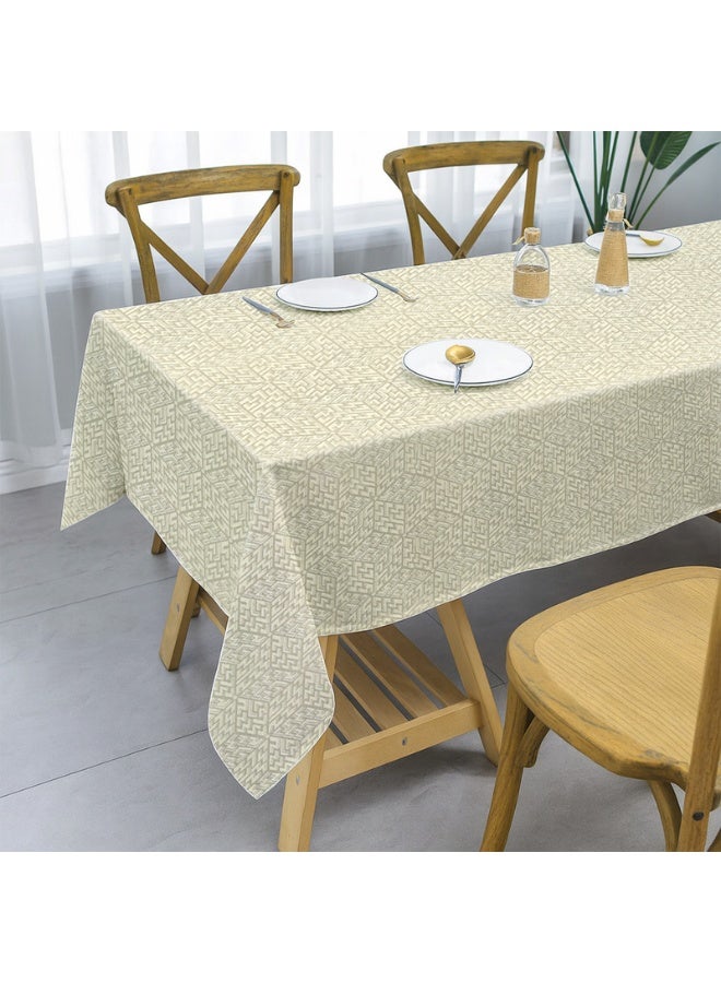  انتكس بيت الستائر مفرش طاولة دانييلا بنمط هندسي - غطاء طاولة مستطيل مقاوم للماء - قماش مقاوم للبقع وقابل للمسح، مناسب لتناول الطعام والمطبخ والحفلات - Image 4