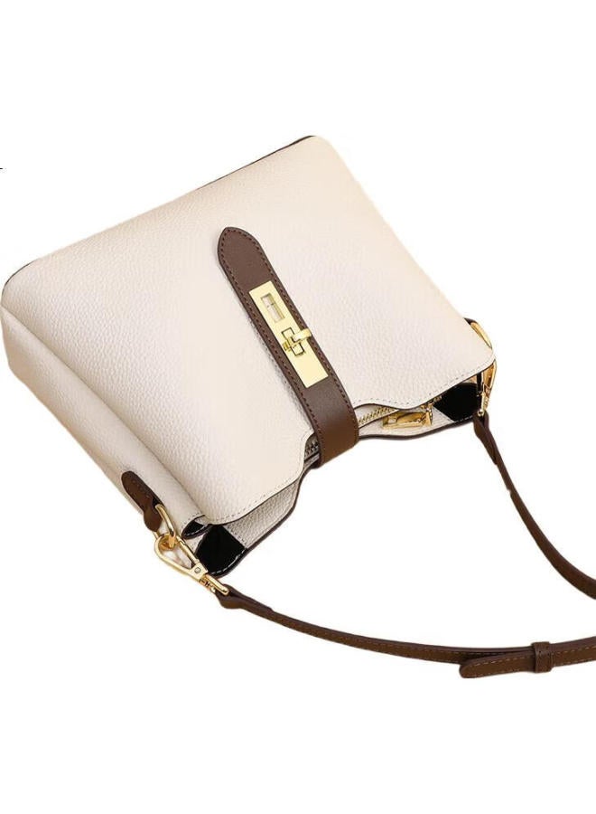 Viney Women'S Handbag, Cowhide Crossbody Bucket Bag, Luxury Brand Shoulder Bag, Birthday Gift For Girlfriend, Qixi Festival And Valentine'S Day Present - Image 1