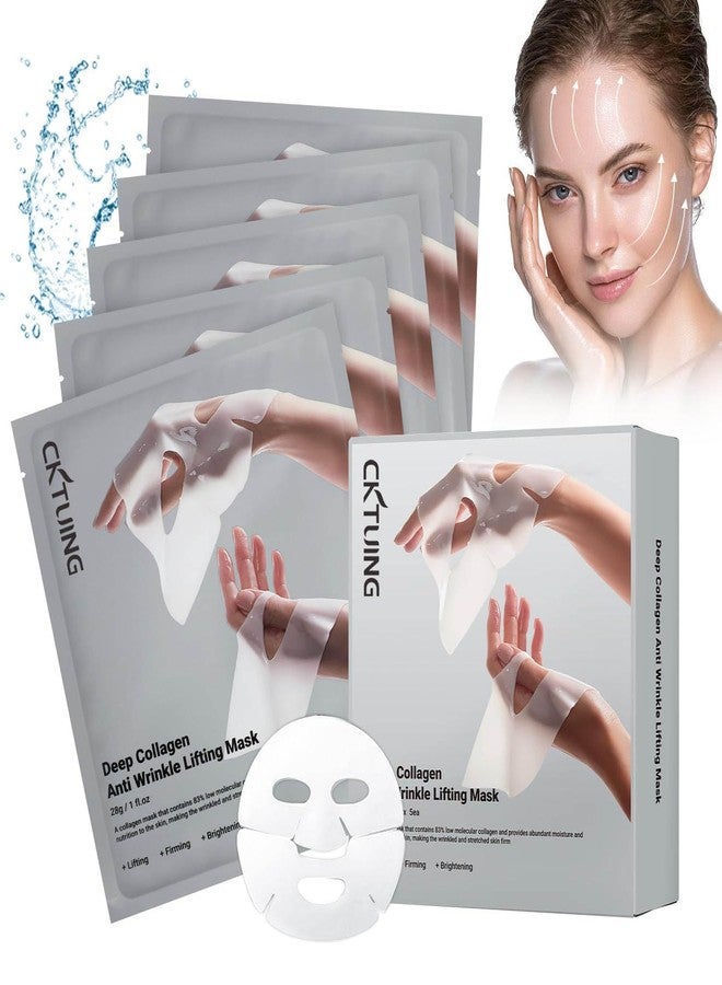 CKTUING Deep Collagen Overnight Face Mask - Anti-Wrinkle Bio-Collagen Treatment for Lifting, Firming & Moisturizing - Hydrating Sleep Mask 5 Pack for Youthful Skin - Image 1