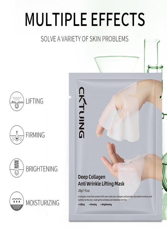 CKTUING Deep Collagen Overnight Face Mask - Anti-Wrinkle Bio-Collagen Treatment for Lifting, Firming & Moisturizing - Hydrating Sleep Mask 5 Pack for Youthful Skin - Image 2