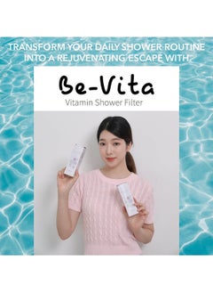 Be-Vita Korean Vitamin Shower Filter - Anti Hair Loss - Prevents Dry Skin - Chlorine Removal - Rust Removal - Relaxing Aromatherapy - Non-Toxic (Black Cherry)  - Image 3