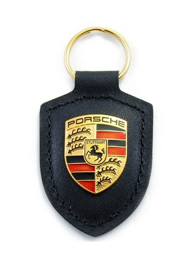 NIBEMINENT Porsche Logo Leather Key Chain - Image 3