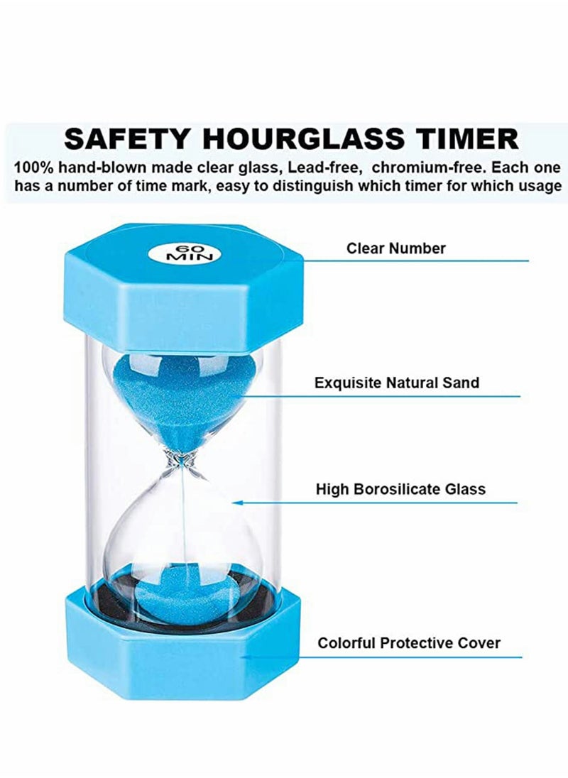 SYOSI Sandglass 30 Minute Sand Hourglass Timer Plastic Sand Clock, arge Half Hour Plastic Sandglass for Home, Desk, Office Decor  - Image 2