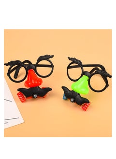 SYOSI 12 Pcs Funny Props Nose Mustache Glasses, with Big Nose Eyebrows and Mustache, Disguise Glasses, Suitable for Parties, Funny Photos, Random Color  - Image 4