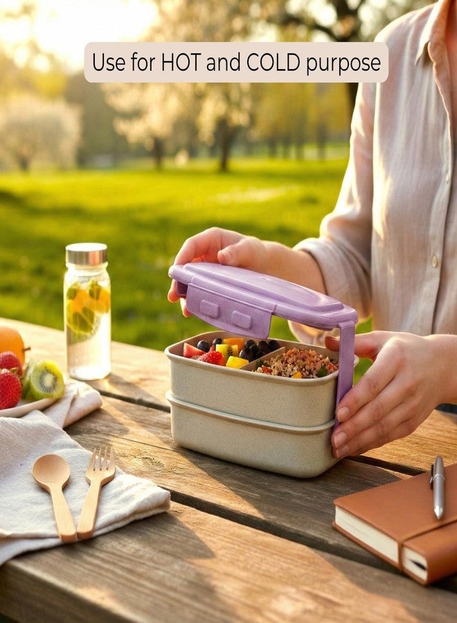 Mahaware Ecohome Microwave Safe Lunchbox for Office, Made of Husk, EcoFriendly, Bpa Free, Leak Proof, School Tifin Box, Travelling, Lunch Box, Tiffin - Image 4