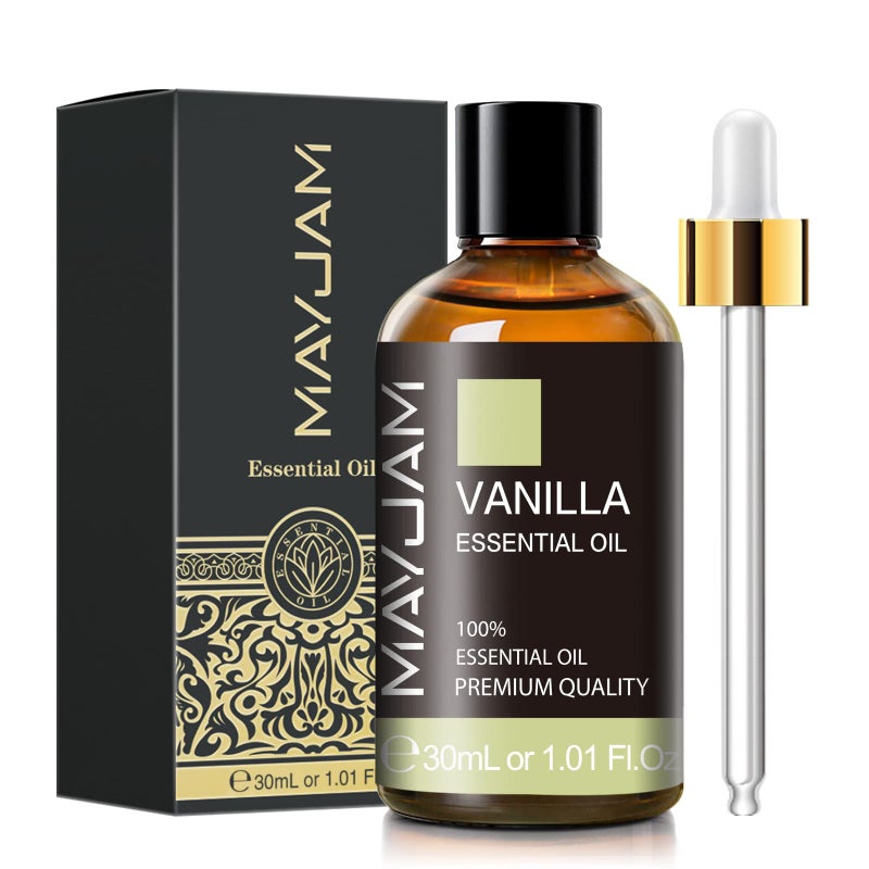MAYJAM Vanilla Essential Oil 30ml/1.01fl.oz, MAYJAM Premium Vanilla Oils for Aromatherapy, Diffuser, Soap Making, Candle Making, Long Lasting Scents - Image 2