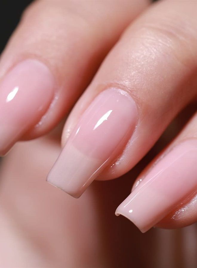 FZANEST Gel Nail Polish Nude Set,Sheer Natural Milky Pink Collection 6 Colors Gel Polish Nail Kit Soak Off LED UV Varnish Nail Art Manicure Kit - Image 4