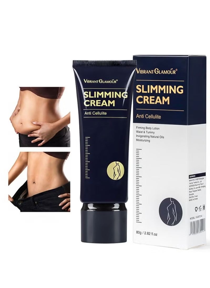 Vibrant Glamour - كريم التنحيف، كريم العرق الساخن، كريم شد البطن للتخلص من السيلوليت للنساء/ الرجال لفقدان الوزن، الخصر والأرداف - Image 1