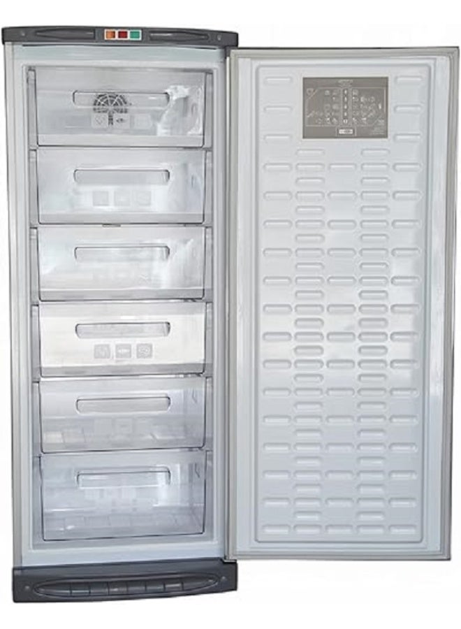 ألاسكا مجمد ألاسكا العميق العمودي، 6 أدراج، بدون تجميد - ألاسكا - UP200NF، سعة 290 لترًا، فضي - Image 2