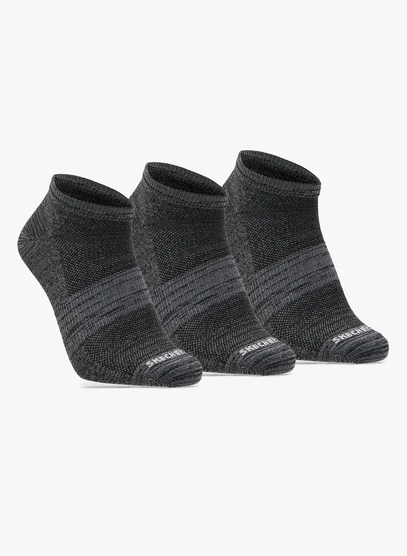 SKECHERS 3 Pack Non-Terry Low-Cut Socks