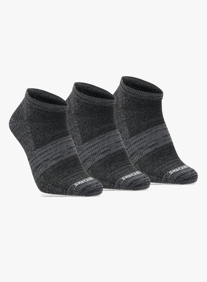 SKECHERS 3 Pack Non-Terry Low-Cut Socks - Image 1