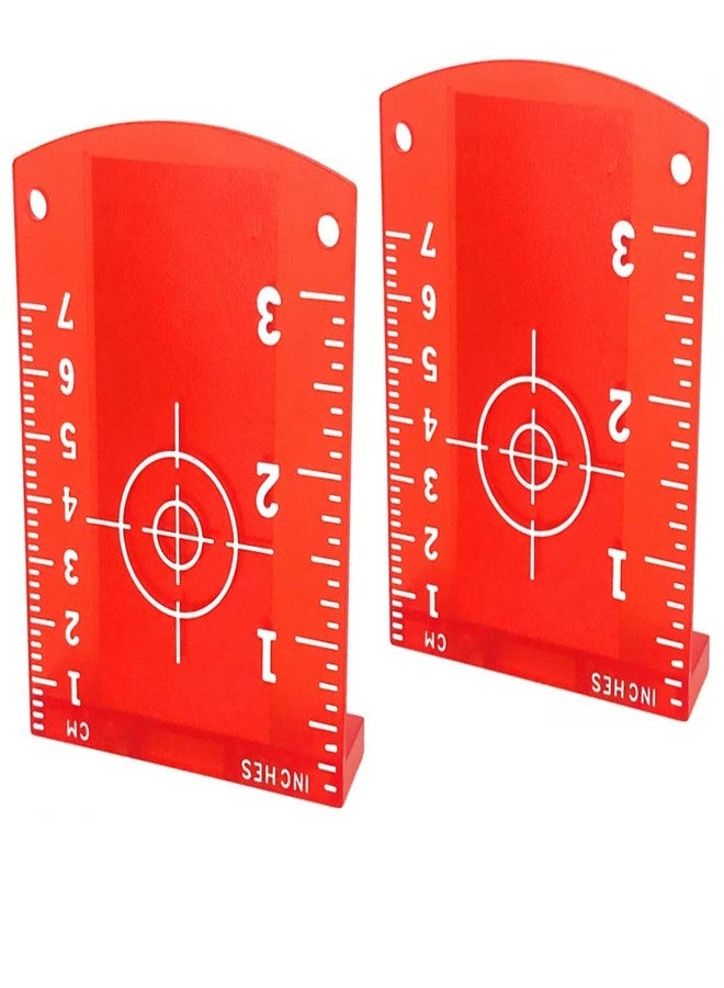 YOTOM Laser Targets, 2 pcs Magnetic Floor Laser Target Card Plate for Red Laser Level - Image 1