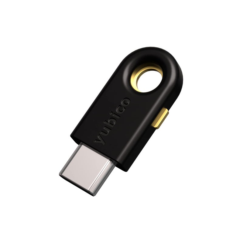 Yubico يوبيكو يوبكي 5C - مفتاح أمان USB للمصادقة الثنائية، يناسب منافذ USB-C - احمِ حساباتك على الإنترنت بأكثر من كلمة مرور، معتمد من FIDO - Image 1