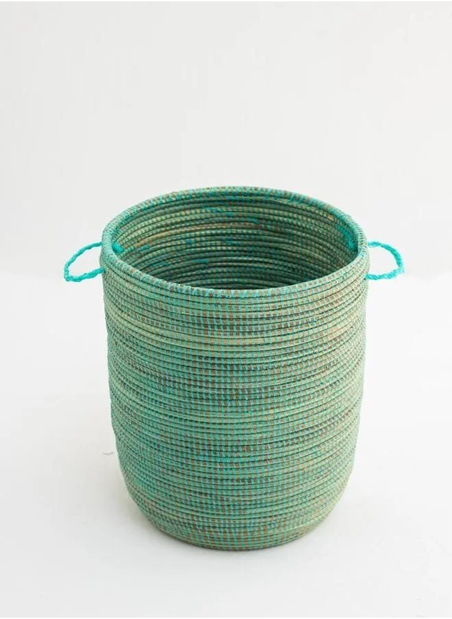 هومكود Handmade Turquoise Classic Basket