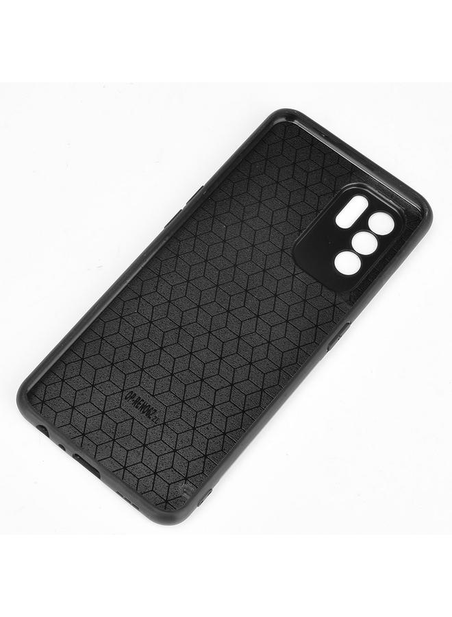 S-TOP Case For OPPO Reno6 Z Sewing Cow Pattern Skin Phone Case - Image 4