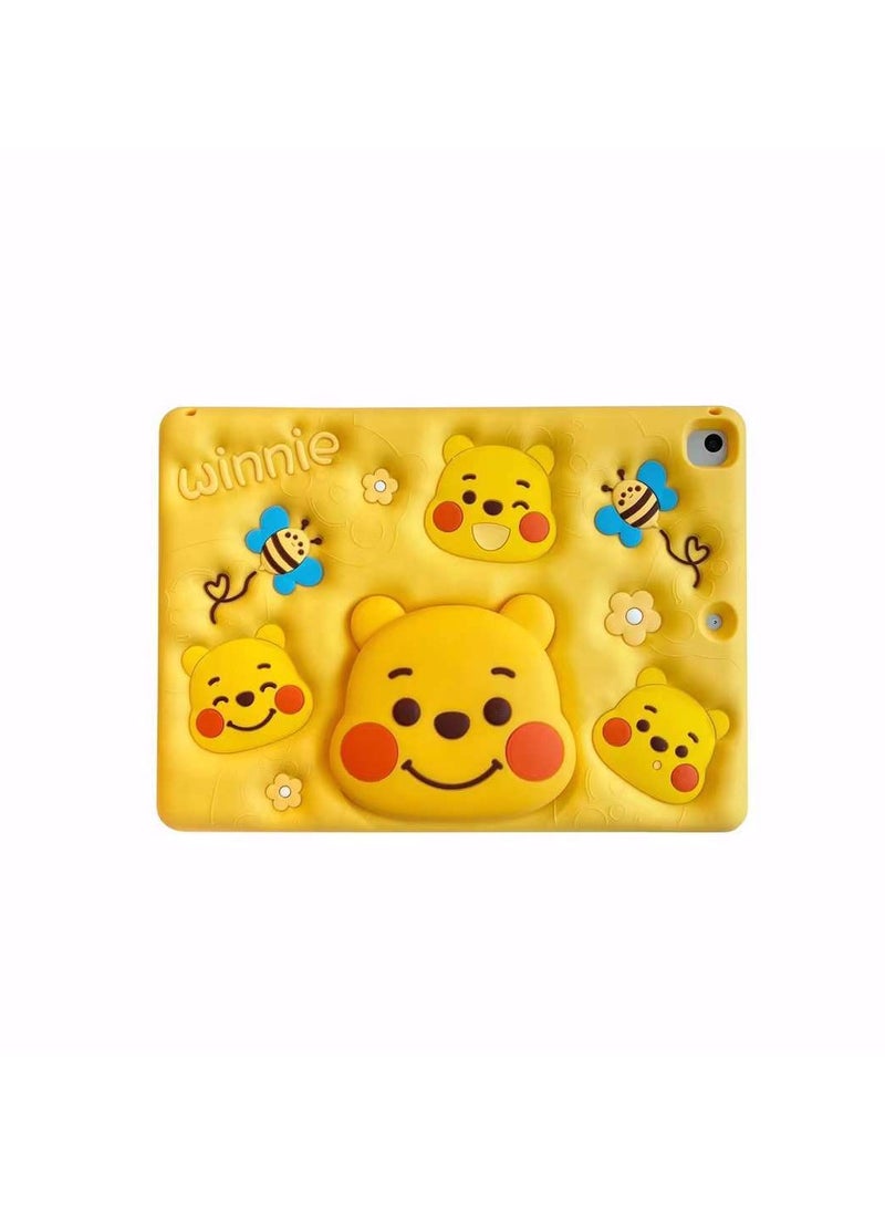 general Silicone case for iPad mini1/2/3/4/5 7.9-inch Adorable bear design Built-in adjustable stand Drop-proof, impact-resistant, dirt-resistant, easy to clean - Image 1