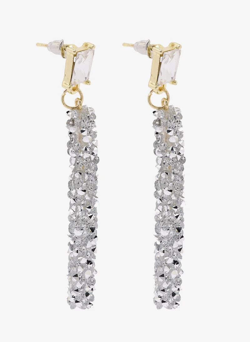 Ella Limited Edition Rhinestone Diamonte Drop Down Earrings