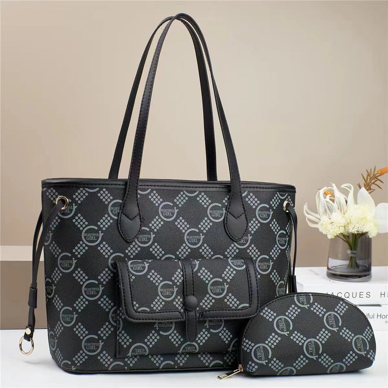New Mother And Son Handbag Printed Women'S Fashionable All-Match Crossbody Bag Niche Large Capacity Shoulder Bag - Image 2
