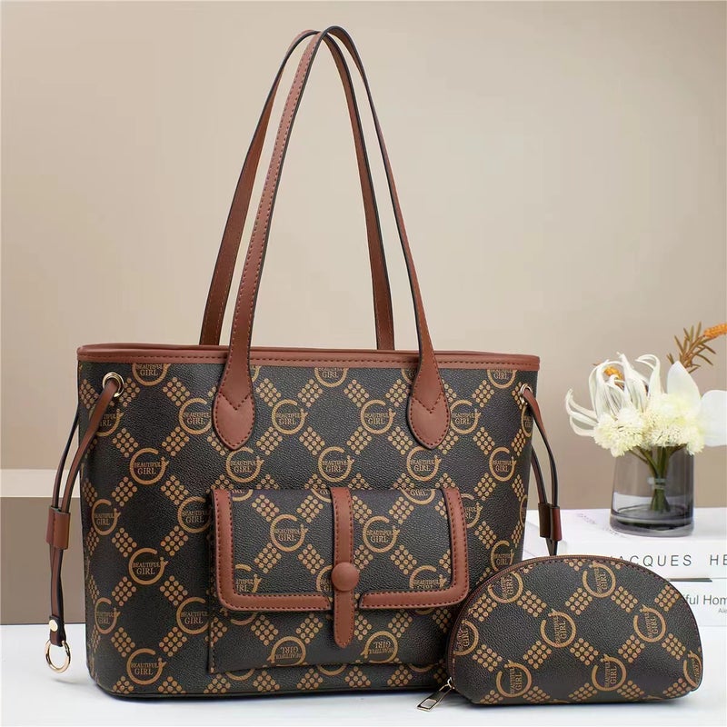 New Mother And Son Handbag Printed Women'S Fashionable All-Match Crossbody Bag Niche Large Capacity Shoulder Bag - Image 3