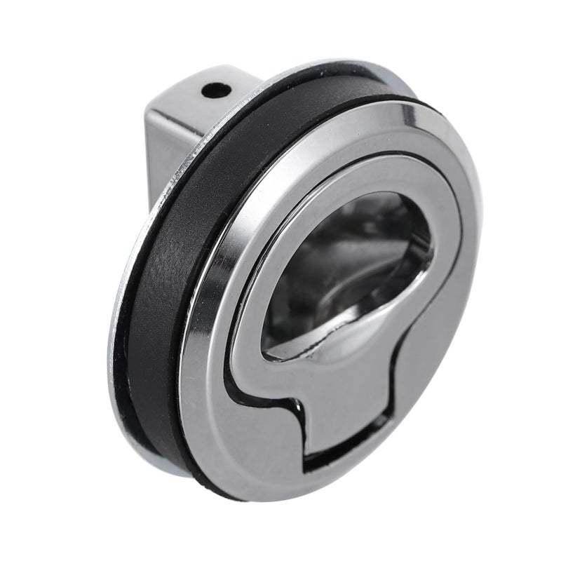 Portable Boat Flush Pull Latch Lock Silver For RV Yacht Deck Compartments Easy Install Secure Locking - Image 2