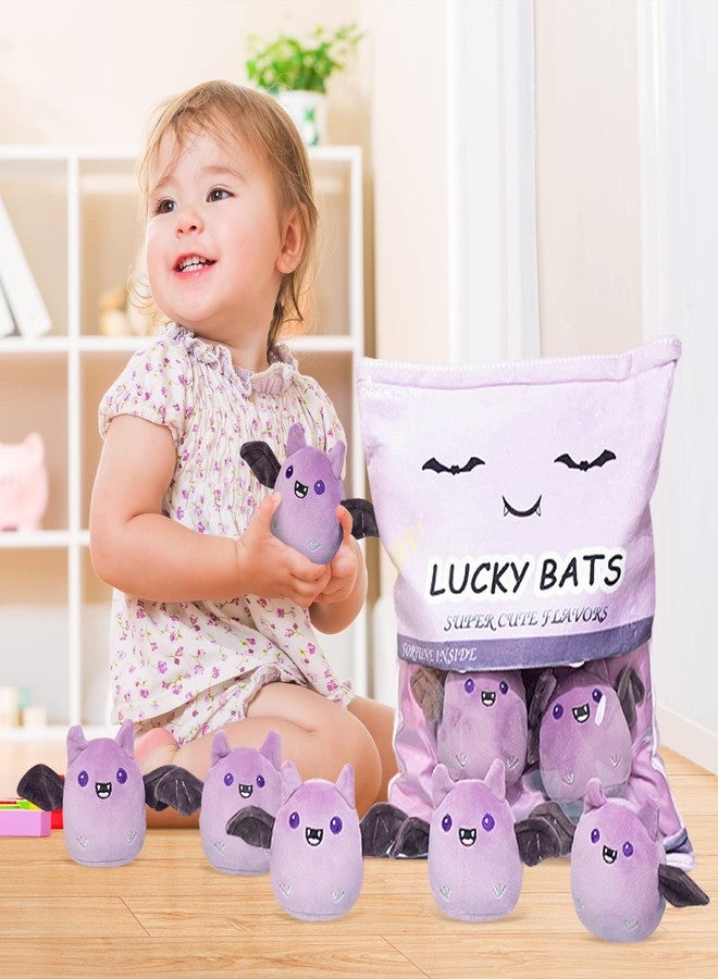 REFAHB Lucky Bat Plush Toy, Removable Stuffed Animal Plush Dolls, Soft Cute Plush Pillow Home Decoration Gift for Kids Girls' Birthday Christmas Halloween (5pcs a Bag, Purple) - Image 4