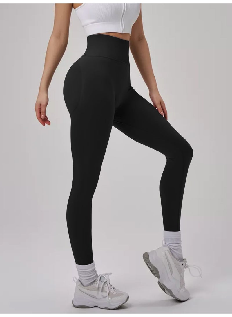 عام عالية الخصر الرياضة طماق النساء رفع لباس ضيق للجيم اليوغا السراويل تشغيل اللياقة البدنية تجريب يغطي الرجل - Image 2