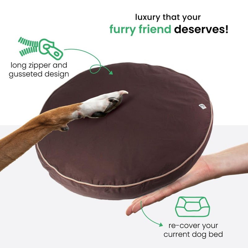 molly mutt Dog Bed Cover - Landslide Print - Measures 42â€ x 5â€™â€™ - 100% Cotton - Durable - Breathable - Sustainable - Machine Washable Dog Bed Cover - Image 5