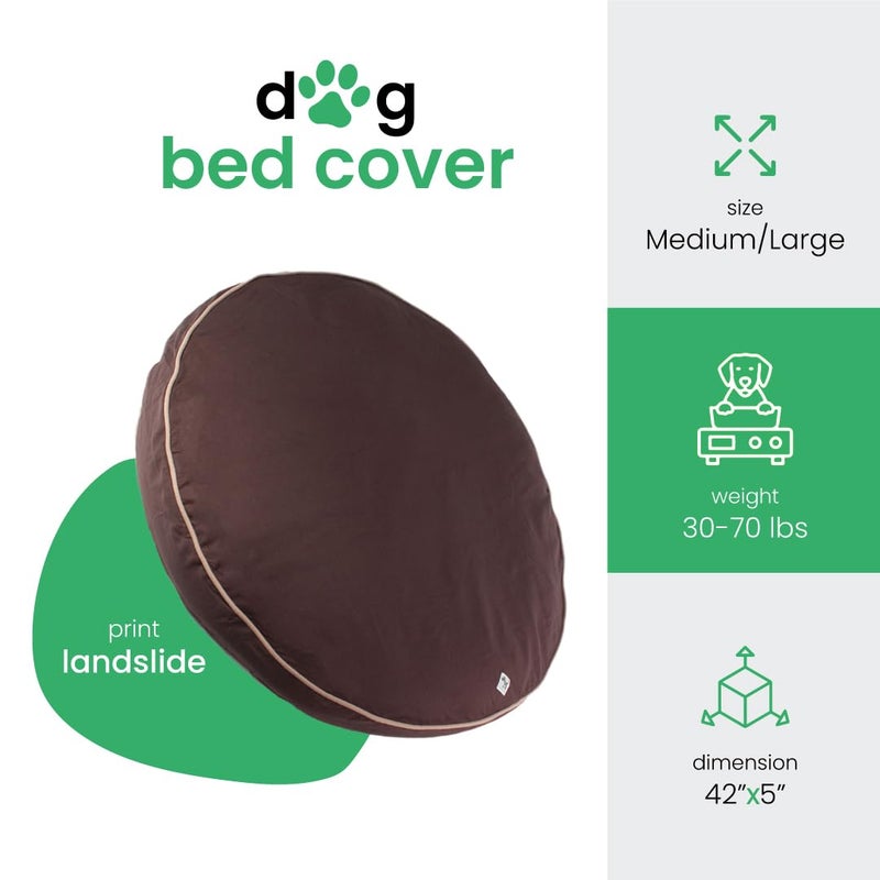 molly mutt Dog Bed Cover - Landslide Print - Measures 42â€ x 5â€™â€™ - 100% Cotton - Durable - Breathable - Sustainable - Machine Washable Dog Bed Cover - Image 2
