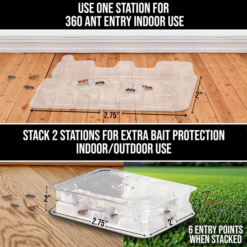 Catchmaster DEFIANT Reusable Ant Traps Indoor Refill (16 Pack) â€“ Effective Liquid Ant Killer â€“ Bait NOT Included â€“ Stackable, Multi-Surface, No Mess, Discreet Bait Stations for Pest Control - Image 3