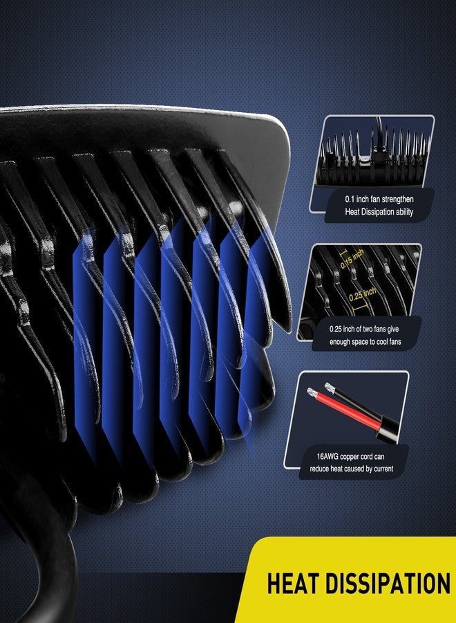 Nilight LED Pods Flush Mount 2Pcs 18W 7.3Inch Spot Offroad Fog Light Bar Waterproof Lighting for Tractor Boat SUV ATV UTV 4WD Car Truck Motorcycle Dirt Bike Golf Cart 12V 24V - Image 4