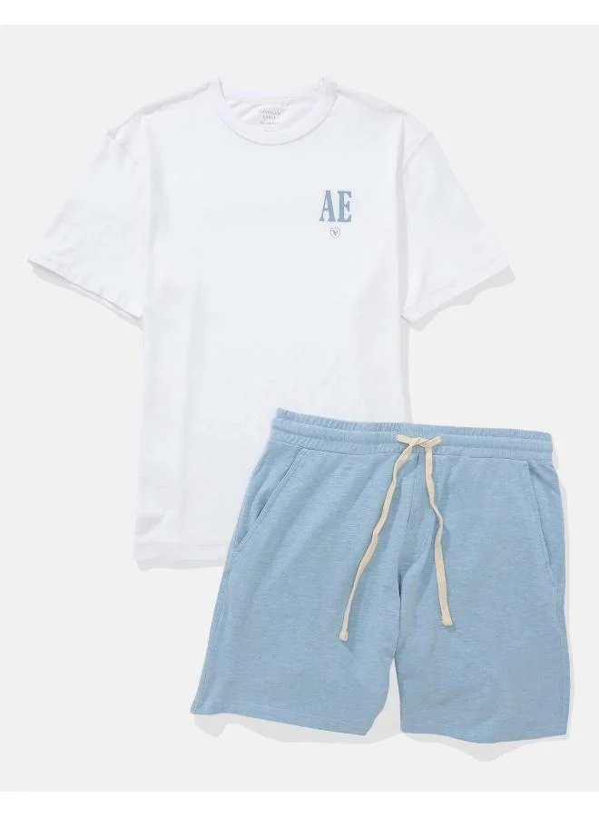 American Eagle AEO T-Shirt And Short Lounge Set