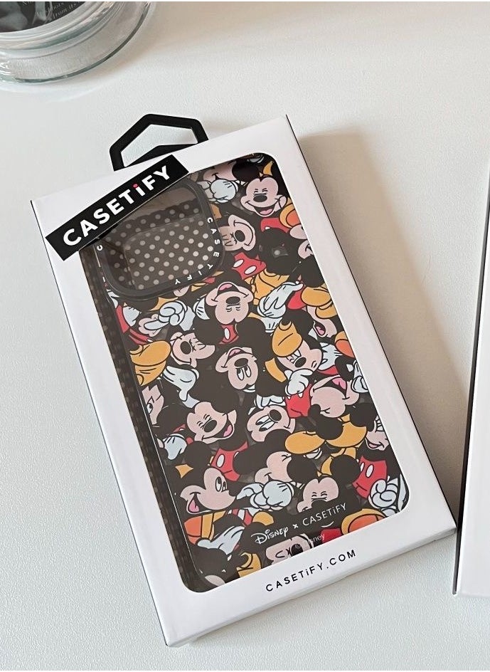 For iPhone 13 Pro Max Case Mickey Mania Case Magnetic Magsafe MagFit Anti-Yellowing Technology Cover