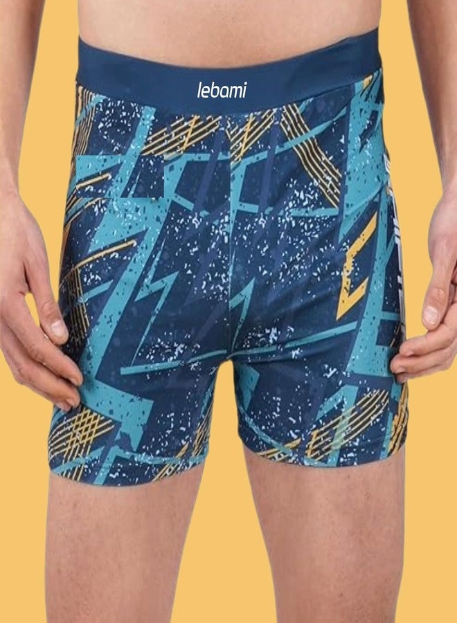 LEBAMI Boys Swimming Kit with 1 Swimming Shorts | Costume | Trunk 1 Anti Fog Swimming Goggles Swim Ring Swimming Cap 1 Nose Clip 2 Ear Plugs Multi-Color Multicolour - Image 2